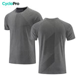 donkergrijs hardloopshirt voor heren