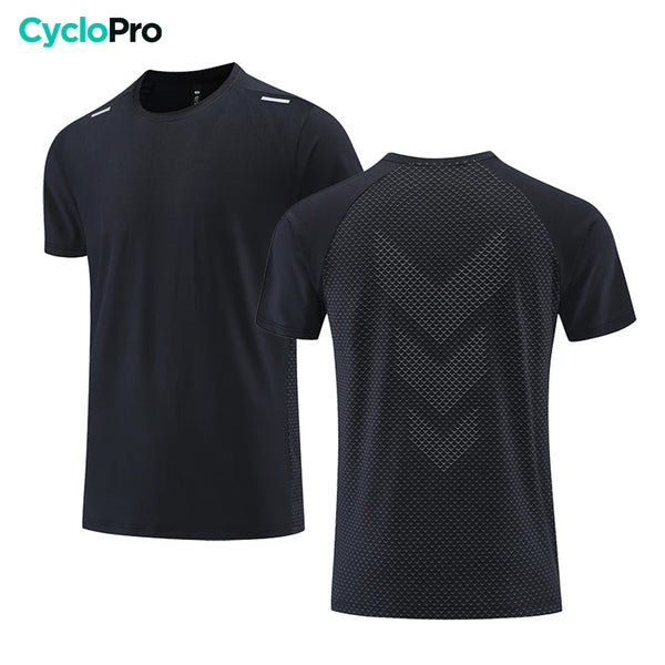 zwart hardloopshirt voor heren