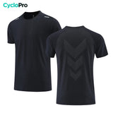 zwart hardloopshirt voor heren