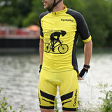 tenue cyclisme homme ultrasecure jaune 1
