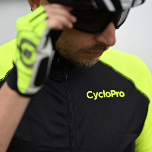 tenue cyclisme practical homme jaune 7