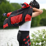 praktische fietsoutfit voor heren rood 1