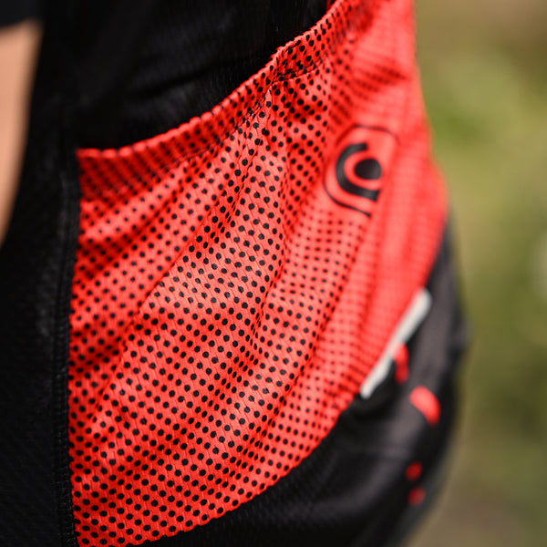 praktische fietsoutfit voor heren rood 8