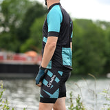 tenue cyclisme practical homme turquoise 4