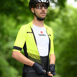 tenue cycliste adventure jaune fluo 1