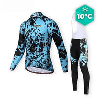 HERFST BLAUW FIETSOUTFIT - Splash+ CycloPro fietsoutfit Met XS 