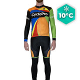 Tenue cycliste Automne multi-couleurs - Mosaïque+ Tenue de cyclisme automne homme GT-Cycle Outdoor Store Avec XS 
