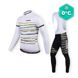 WITTE WINTERFIETSOUTFIT - HAPPY+ CycloPro fietsoutfit Met XS 