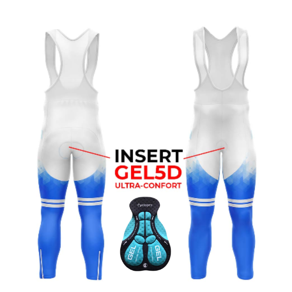 BLAUWE WINTERFIETSOUTFIT VOOR HEREN - CRYSTAL+