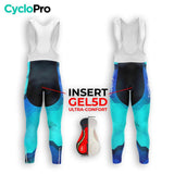 BLAUWE WINTERFIETSOUTFIT HEREN - HORIZON+ herenfietsoutfit CycloPro 