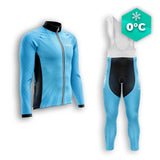 BLAUWE WINTERFIETSOUTFIT VOOR HEREN - SPEED+ CycloPro XS herenfietsoutfit 