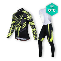 GELE WINTERFIETSOUTFIT - SQUAD+ CycloPro herenfietsoutfit met XS 