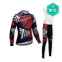 RODE WINTERFIETSOUTFIT - DIRTY+ CycloPro fietsoutfit Met XS 