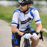 tenue cycliste homme bleu sensas 6