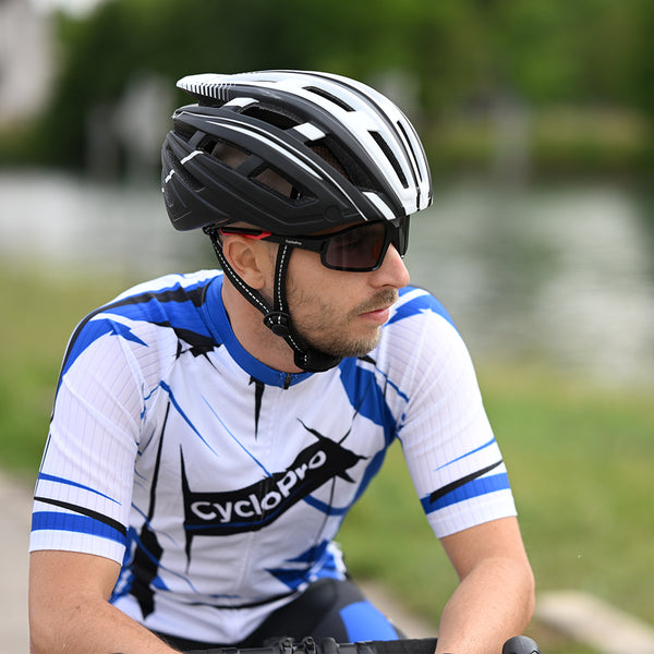 tenue cycliste homme bleu sensas 8