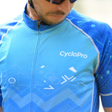tenue cycliste homme bleu wave 2