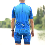 tenue cycliste homme bleu wave 4