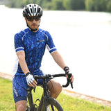 tenue cycliste homme pixel bleue 7