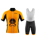 tenue cycliste ete fleur de lage orange