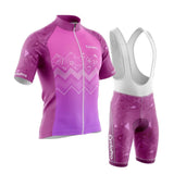 tenue cycliste ete wave violet rose
