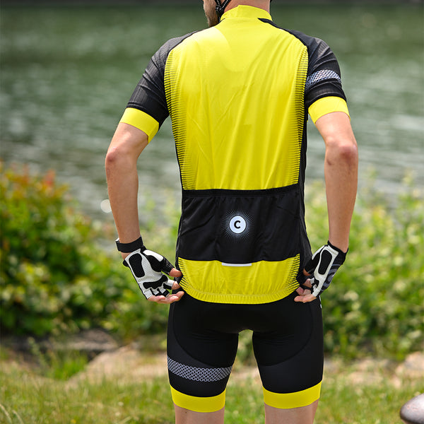 tenue eklips cycliste jaune 4