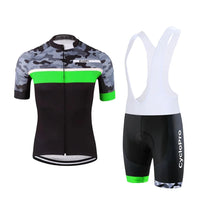 groene camoride zomerfietsoutfit