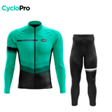 Tenue cycliste hiver Turquoise - Agility