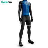 Blauwe winterfietsoutfit - Eklïps