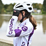 tenue thermique cycliste femme confort violet 6