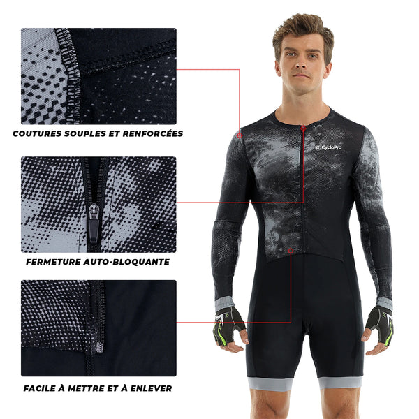 triatlonoutfit met ritssluiting
