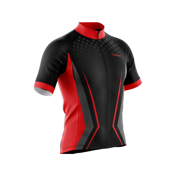 tenue cyclisme Rouge solidity maillot 3 4