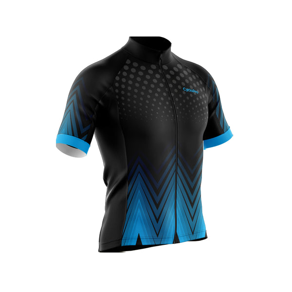 tenue cyclisme bleu ecco maillot 3 4