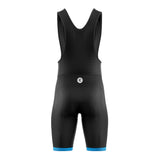 tenue cyclisme bleu speed cuissard dos