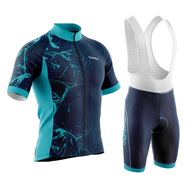 tenue cyclisme bleue artistic