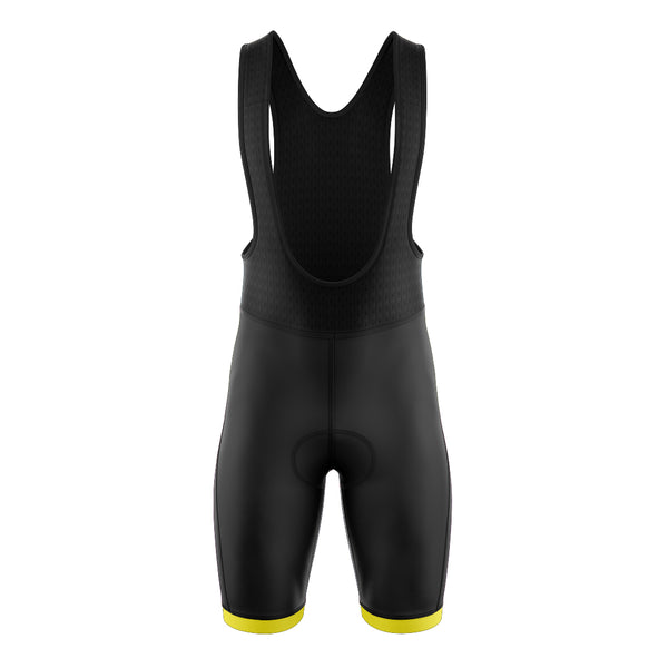 tenue cyclisme jaune ecco cuissard face
