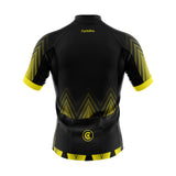tenue cyclisme jaune ecco maillot dos