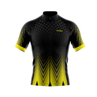 tenue cyclisme jaune ecco maillot face