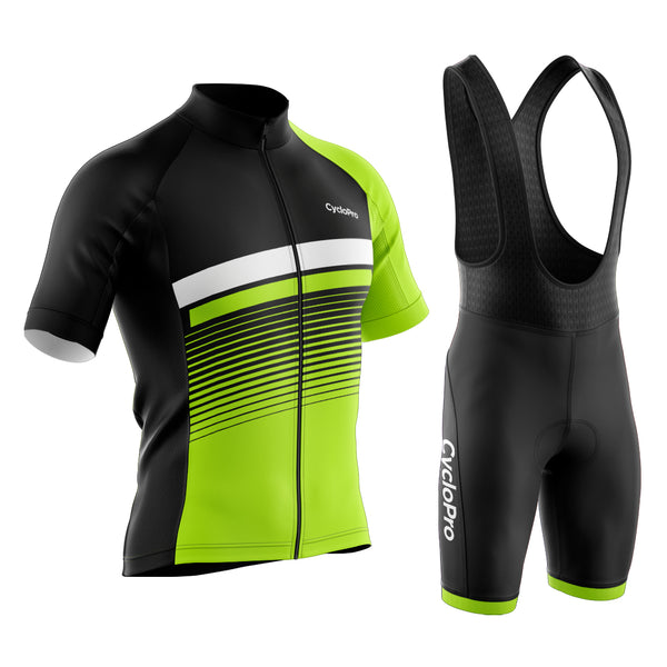 tenue cyclisme noire et jaune turbo