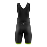 tenue cyclisme noire et jaune turbo cuissard dos