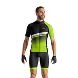 tenue cyclisme noire et jaune turbo modele