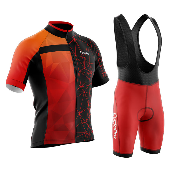 tenue cyclisme rouge luminar