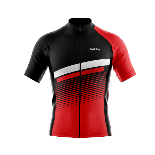 rode wieleroutfit turbo jersey gezicht