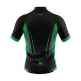 tenue cyclisme vert solidity maillot dos