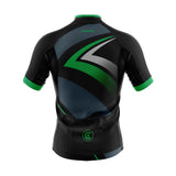 tenue cyclisme vert speed maillot dos