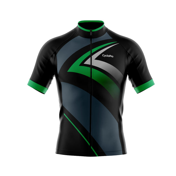 tenue cyclisme vert speed maillot face