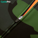 Chaqueta termal de ciclismo verde - comandante