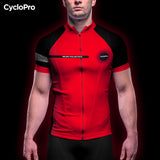 Pack Été Complet Rouge Eklïps - Tenue Cycliste + Mitaines + Chaussettes + Lunettes