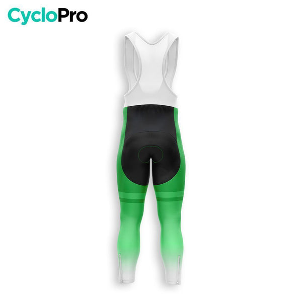 COLLANT CYCLISTE HIVER HOMME / VERT - TRACE+ - DESTOCKAGE cuissard long homme CYCLO PRO 