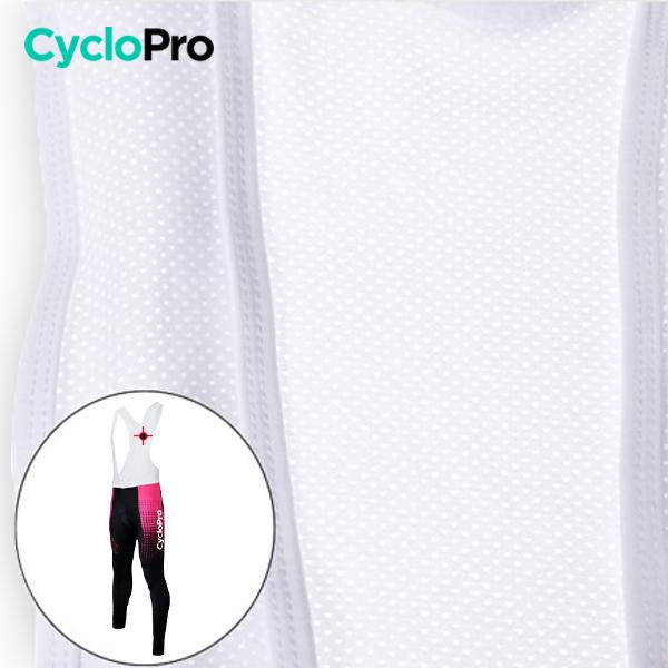 COLLANT CYCLISTE POUR FEMMES HIVER - PINK BUBBLE Collant automne femme CycloPro 