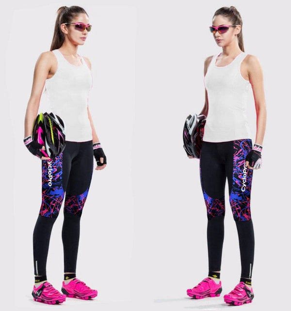 COLLANT CYCLISTE POUR FEMMES HIVER - SPLASH+ - DESTOCKAGE Collant automne femme CycloPro 